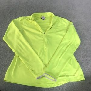 Nike neon fleece quarter zip